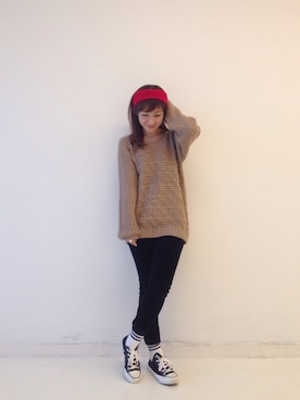 「nusy（ヌージー）のアイテム」を使った、ｉｙｕさん（レディース・157cm）の冬コーディネート