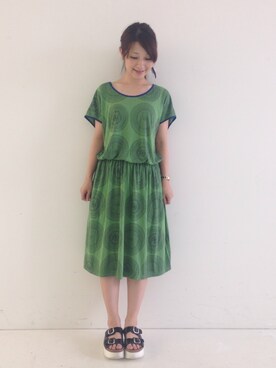 「アイテム（アナログ腕時計）」を使った、ｉｙｕさん（レディース・157cm）の夏コーディネート