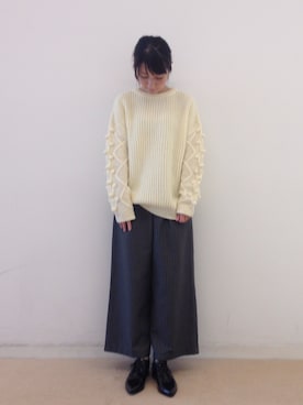 「nusy（ヌージー）のアイテム」を使った、ｉｙｕさん（レディース・157cm）の秋コーディネート