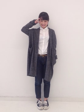 「アイテム（チェスターコート）」を使った、ｉｙｕさん（レディース・157cm）の秋コーディネート