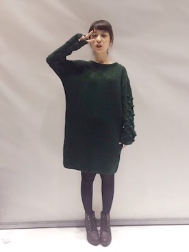 「haco!（ハコ）のアイテム」を使った、ｉｙｕさん（レディース・157cm）の秋コーディネート