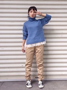 「チュール」｜ｉｙｕさん（レディース・157cm）の秋コーディネート