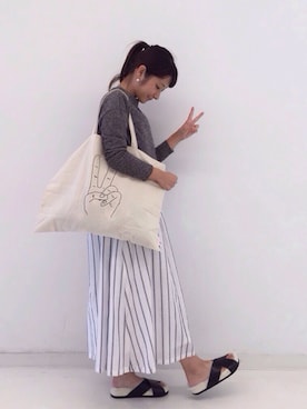 「エコバッグ」｜ｉｙｕさん（レディース・157cm）の秋コーディネート