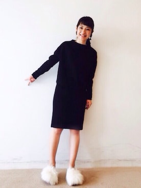 「haco!（ハコ）のアイテム（セットアップ）」を使った、ｉｙｕさん（レディース・157cm）の秋コーディネート