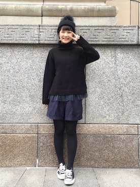 「haco!（ハコ）のアイテム」を使った、ｉｙｕさん（レディース・157cm）の秋コーディネート