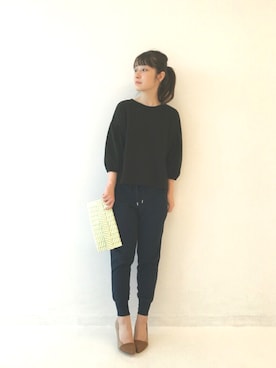 「haco!（ハコ）のアイテム」を使った、ｉｙｕさん（レディース・157cm）の春コーディネート