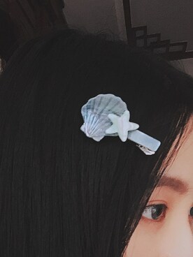 「アイテム（ヘアアクセサリー、ブルー系）」を使った、-加贝摩羯子w-さん（レディース・165cm）の秋コーディネート