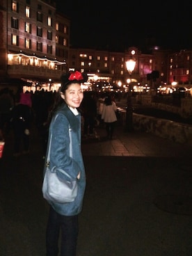 「ef-de（エフデ）のアイテム（ダウンジャケット/コート）」を使った、makiさん（レディース・164cm）の冬コーディネート