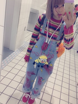 「USJ」｜「アイテム（財布/小物）」を使った、yuriさん（レディース・158cm）の冬コーディネート