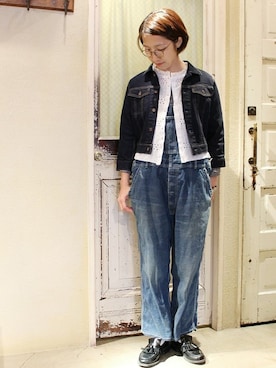 「JOURNAL STANDARD LUXE（ジャーナルスタンダード　ラックス）のアイテム（デニムジャケット）」を使った、E.Oさん（レディース・162cm）の春コーディネート