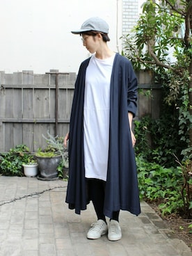 「ロングカーディガン」｜E.Oさん（レディース・162cm）の春コーディネート