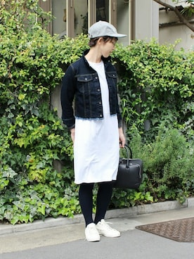 「JOURNAL STANDARD LUXE（ジャーナルスタンダード　ラックス）のアイテム（デニムジャケット）」を使った、E.Oさん（レディース・162cm）の春コーディネート