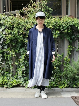 「JOURNAL STANDARD LUXE（ジャーナルスタンダード　ラックス）のアイテム（その他アウター）」を使った、E.Oさん（レディース・162cm）の春コーディネート