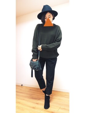 「ハットコーデ」｜Yu_kiさん（レディース・154cm）の秋コーディネート
