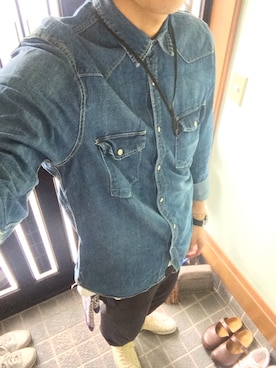 「H&Hのアイテム」を使った、2no38さん（メンズ・183cm）の秋コーディネート