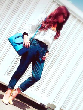 「aveil（アベイル）のアイテム（パンツ）」を使った、Kaoriさん（レディース・160cm）の春コーディネート