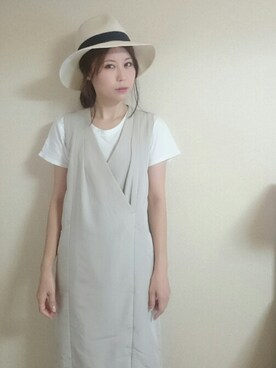 「ノーアクセサリー」｜kinoさん（レディース・158cm）の夏コーディネート