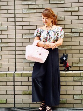 「サマンサタバサ」｜「アイテム（サンダル）」を使った、momomixさん（レディース・159cm）の秋コーディネート