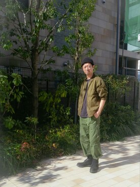 「BEAMS BOY（ビームスボーイ）のアイテム（パンツ）」を使った、Sun🌟Oさん（メンズ・168cm）の冬コーディネート