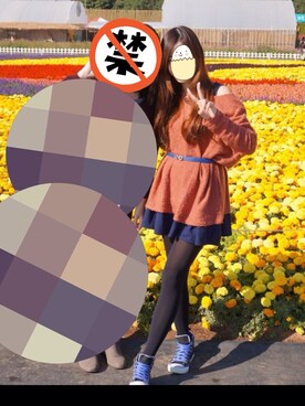 「CONVERSE（コンバース）のアイテム（スニーカー、ブラック系）」を使った、YUさん（レディース・166cm）の夏コーディネート