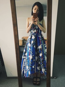 「rose」｜「アイテム（ワンピース/ドレス）」を使った、7crashさん（レディース・170cm）の夏コーディネート