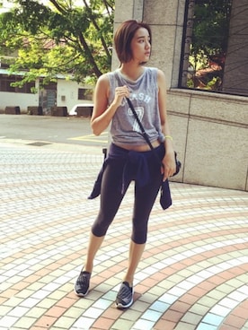 「running」｜7crashさん（レディース・170cm）の夏コーディネート