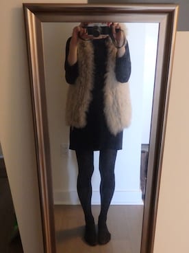 「STUNNING LURE（スタニングルアー）のアイテム（ノーカラージャケット）」を使った、りよさん（レディース・162cm）の秋コーディネート