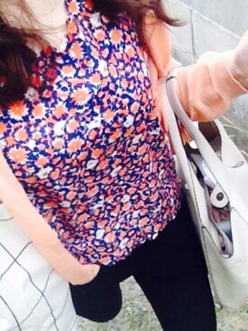 「STRAWBERRY-FIELDS（ストロベリーフィールズ）のアイテム（パンツ）」を使った、蒔田 夕梨さん（レディース・164cm）の春コーディネート
