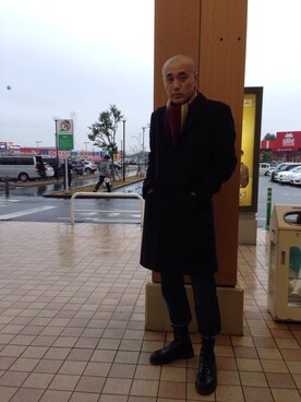 「merc（メルク）のアイテム」を使った、anniexさん（メンズ・181cm）の冬コーディネート