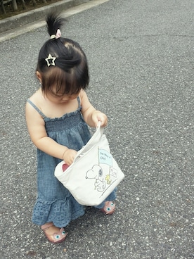 「babyGAP（babyGAP）のアイテム（ワンピース/ドレス、ブルー系）」を使った、yuinaさん（キッズ）の夏コーディネート