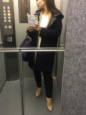 「BIANCA EPOCA（ビアンカエポカ）のアイテム（ジャケット/アウター）」を使った、mico.aさん（レディース・148cm）の秋コーディネート