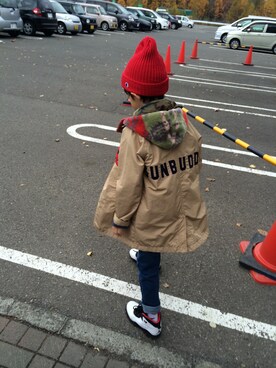 「アイテム（ナイロンジャケット）」を使った、hime☆rinさん（キッズ・120cm）の秋コーディネート