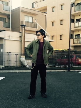 「FAR EASTERN ENTHUSIAST（ファーイースタンエンスージアスト）のアイテム（アクセサリー）」を使った、T.Sさん（メンズ・178cm）の冬コーディネート
