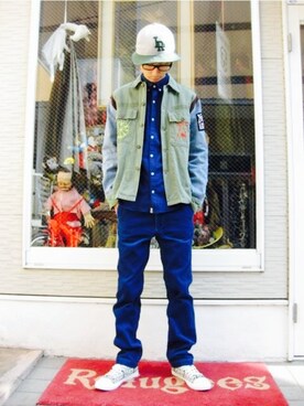 DJ OGANIKさん（メンズ・178cm）の夏コーディネート