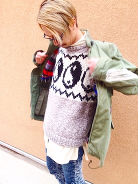 「blackweirdos」｜DJ OGANIKさん（メンズ・178cm）の冬コーディネート