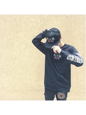 「アイテム（コインケース）」を使った、DJ OGANIKさん（メンズ・178cm）の夏コーディネート