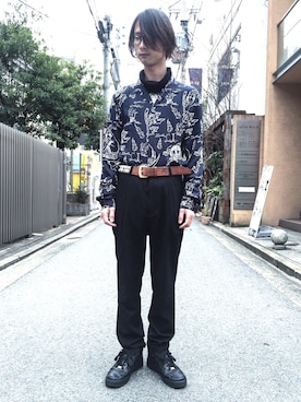 DJ OGANIKさん(メンズ・178cm)の冬コーディネート