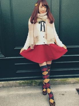 「ARROW（アロー）のアイテム（バッグ）」を使った、Yuriyaさん（レディース・160cm）の秋コーディネート