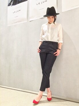 「ハットコーデ」｜ERIさん（レディース・162cm）の春コーディネート