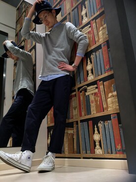 「クロップドパンツ」｜Gi-daさん（メンズ・178cm）の春コーディネート