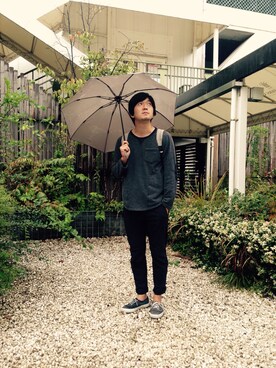 「アイテム（その他小物、グレー系）」を使った、katsunoriさん（メンズ・172cm）の秋コーディネート