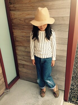 「アイテム（パンプス）」を使った、anoiroさん（キッズ・130cm）の春コーディネート