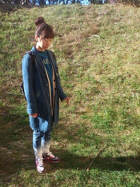 「WORLD WORKERS（ワールドワーカーズ）のアイテム（その他アウター）」を使った、おっささん（レディース・166cm）の秋コーディネート