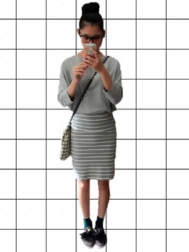 「UNIQLO（ユニクロ）のアイテム（スウェット、グレー系）」を使った、Kiyomiさん（レディース）の秋コーディネート