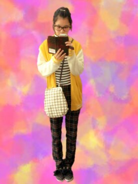 「WC（ダブル シー）のアイテム（スタジャン）」を使った、Kiyomiさん（レディース・155cm）の秋コーディネート