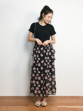 「Luz Llena (NEY)（ラズレナニー）のアイテム（トップス）」を使った、Ayaka.·˖*✩さん（レディース・160cm）の夏コーディネート