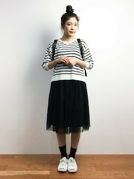 「Settimissimo（セッティミッシモ）のアイテム（バッグ）」を使った、Ayaka.·˖*✩さん（レディース・160cm）の夏コーディネート