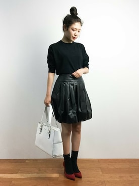「PINKY&DIANNE（ピンキーアンドダイアン）のアイテム（トートバッグ）」を使った、Ayaka.·˖*✩さん（レディース・160cm）の夏コーディネート