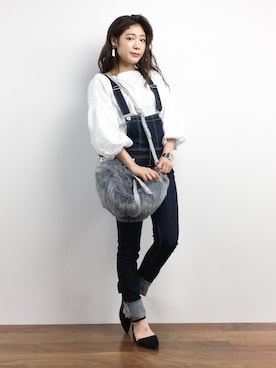 「MICOAMERI（ミコアメリ）のアイテム」を使った、Ayaka.·˖*✩さん（レディース・160cm）の秋コーディネート