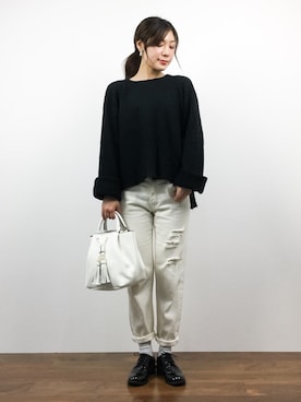 「MICOAMERI（ミコアメリ）のアイテム」を使った、Ayaka.·˖*✩さん（レディース・160cm）の秋コーディネート